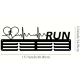 Метална стойка за медали "RUN" – Пулсът на бегача (До 40 медала)