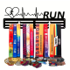 Метална стойка за медали "RUN" – Пулсът на бегача (До 40 медала)