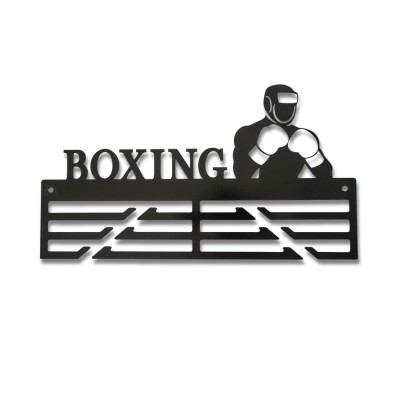 Метална закачалка за медали "BOXING - Бокс" (До 40 медала)без медали, чист продуктов изглед