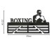 Метална закачалка за медали "BOXING - Бокс" (До 40 медала) с указани размери в сантиметри
