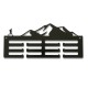 Метална закачалка за медали "Mountain Trail Run" - Бягаща мъж и Планина (До 30 медала) без медали, чист продуктов изглед